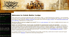 Desktop Screenshot of calebbutlerlodge.com